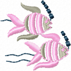 Fishes Embroidery Design 4 Fishes Embroidery Design 4